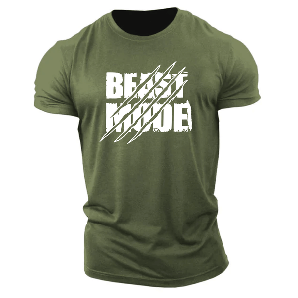 navy green Men's BEAST MODE T-shirt