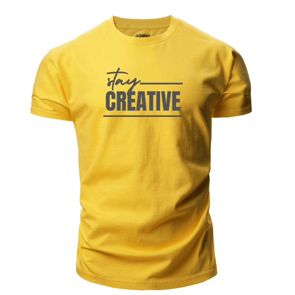 yellow Men's Stay CREATIVE T-shirt