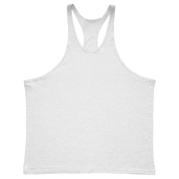 white Men's Workout Y-back Stringers Tank Tops