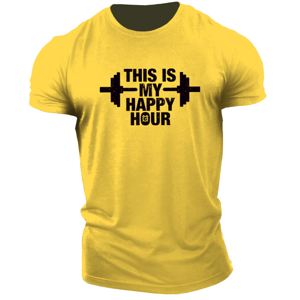 Men's THIS IS MY HAPPY HOUR T-shirt