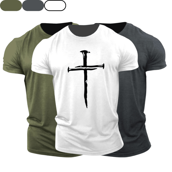 3 Pack Men's Cross Cotton Tees