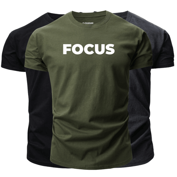 3 Pack Men's FOCUS Short Sleeve T-shirt