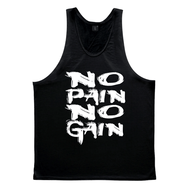 Men's NO PAIN NO GAIN Loose Trendy Sleeveless T-shirt