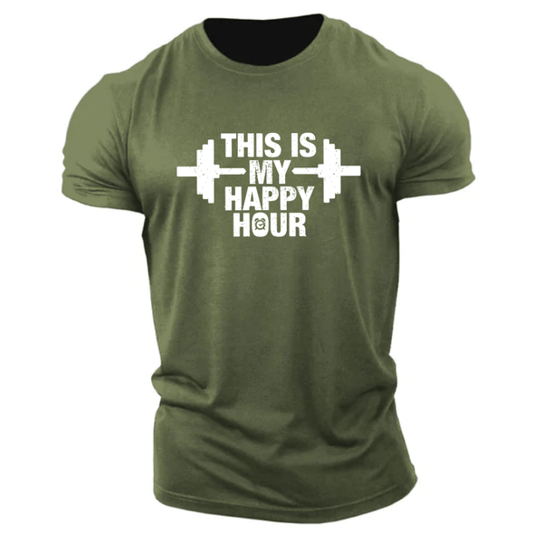 Men's THIS IS MY HAPPY HOUR T-shirt