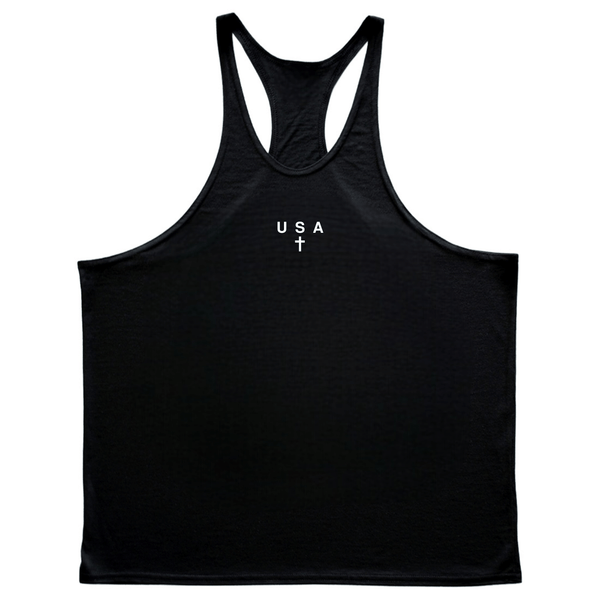 USA Cross Men's Gym Stringer Tank Tops