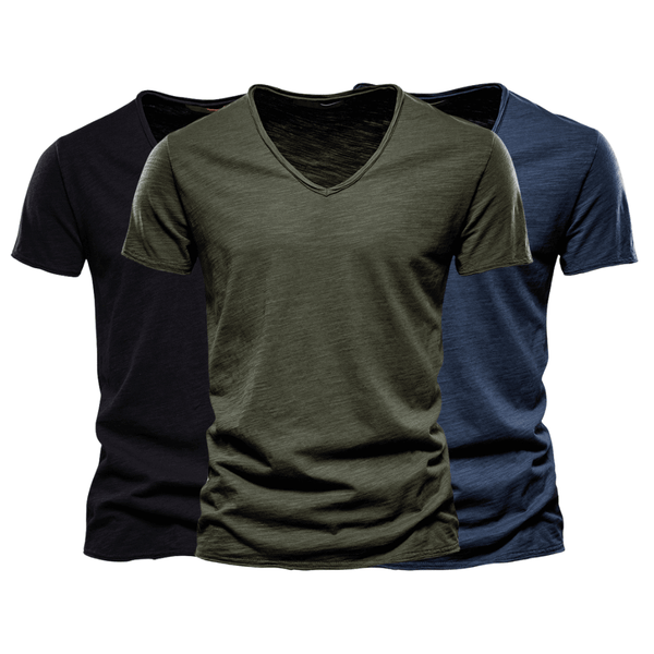 3 Pack Men's V Neck T-Shirt