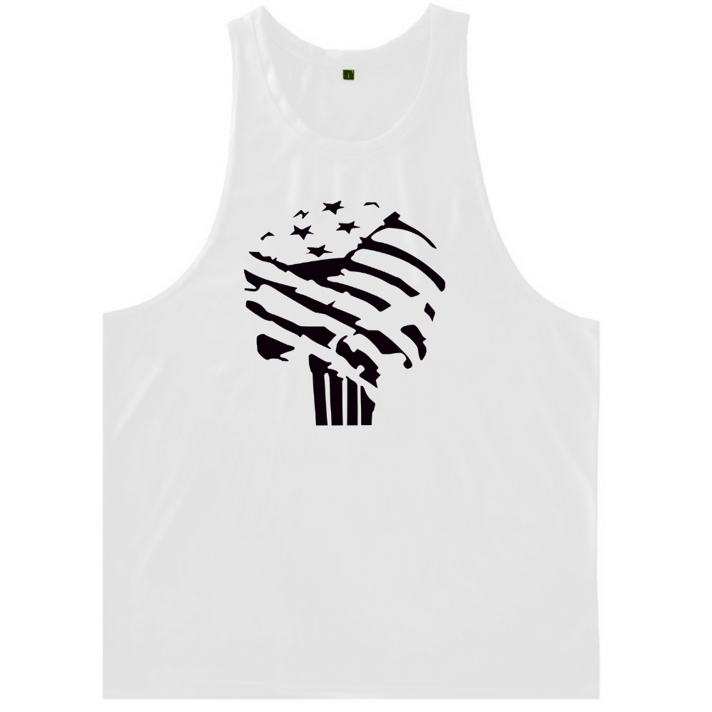 Men's Skull Graphic Fitness Tank Tops