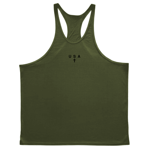 USA Cross Men's Gym Stringer Tank Tops