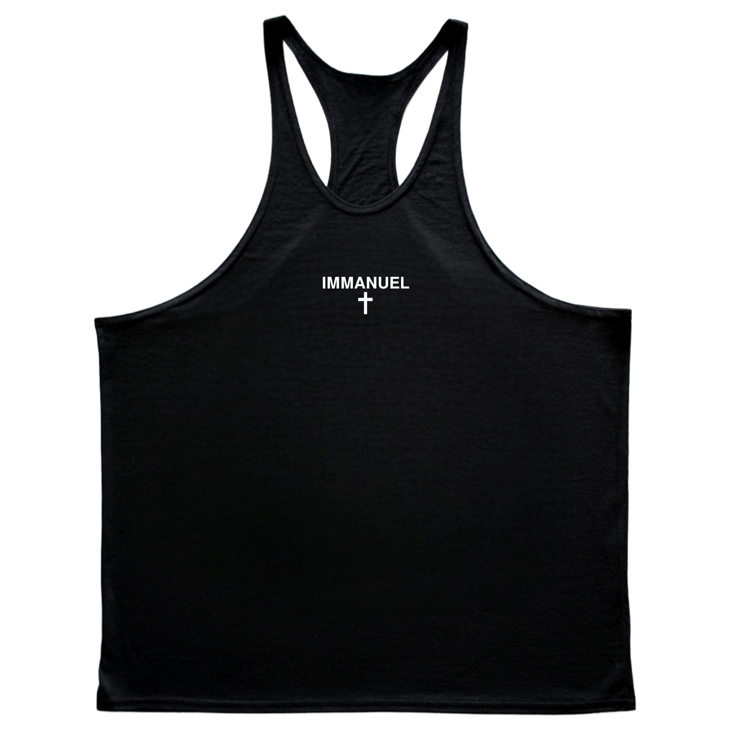 IMMANUEL Cross Men's Gym Stringer Tank Tops
