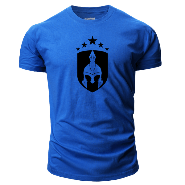 blue Men's Spartan Short Sleeve T-Shirt