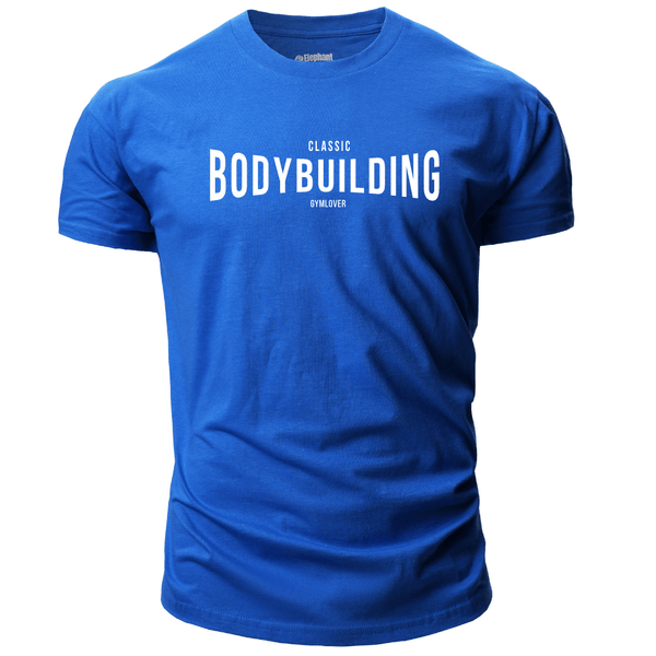 blue Men's Bodybuilding T-Shirt