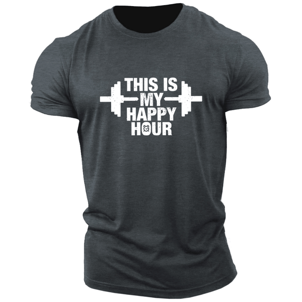 Men's THIS IS MY HAPPY HOUR T-shirt