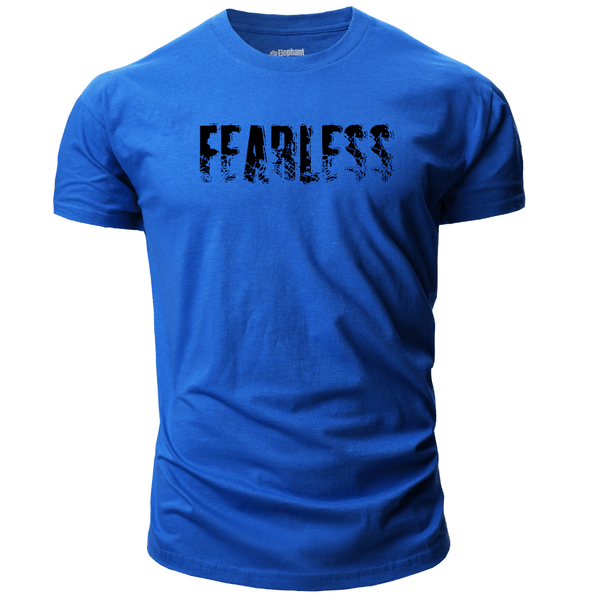 blue Men's FEARLESS Inspirational T-shirt