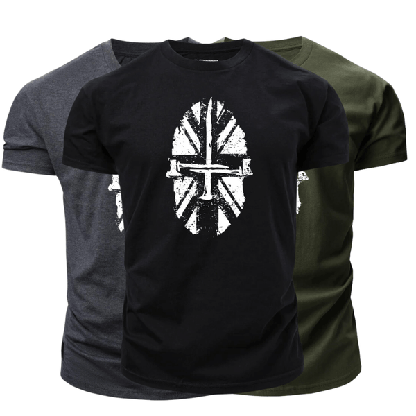 3 Pieces Men's Spartan Graphic T-Shirt