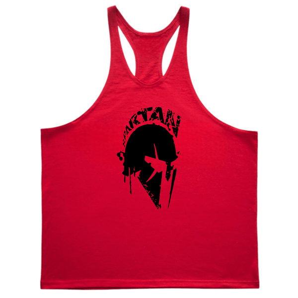 Men's Spartan Gym Y-back Stringers Tank Tops