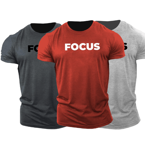 3 Pack Men's FOCUS Short Sleeve T-shirt