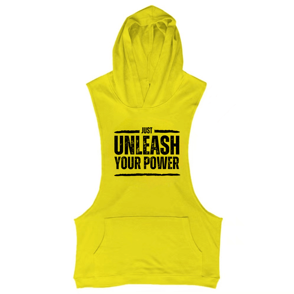 Men's UNLEASH YOUR POWER Hooded Tank Tops