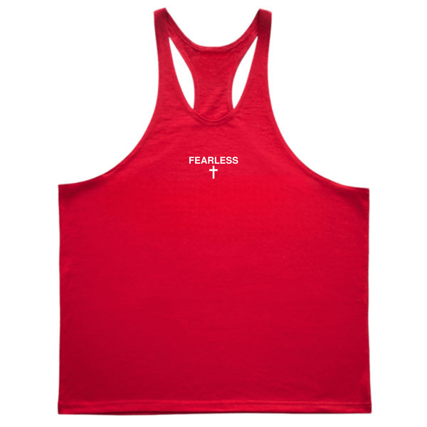 FEARLESS Cross Men's Gym Stringer Tank Tops