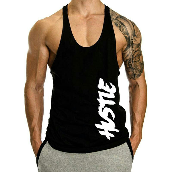 Men's HUSTLE Bodybuilding Loose Tank Tops