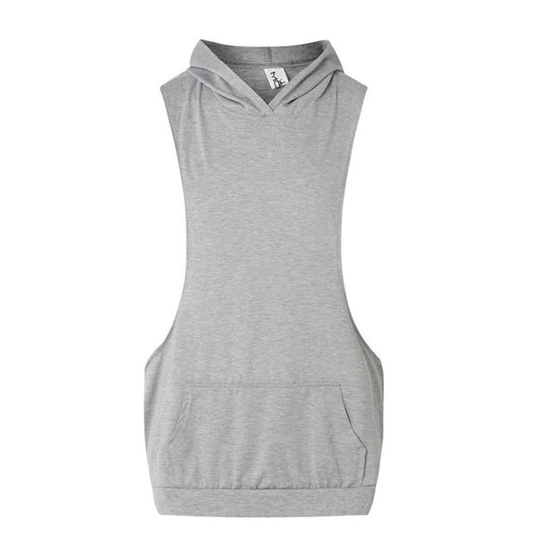 Fitness Sports Hooded Tank Tops