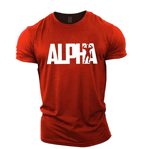 Breathable Letter Alpha T-Shirt