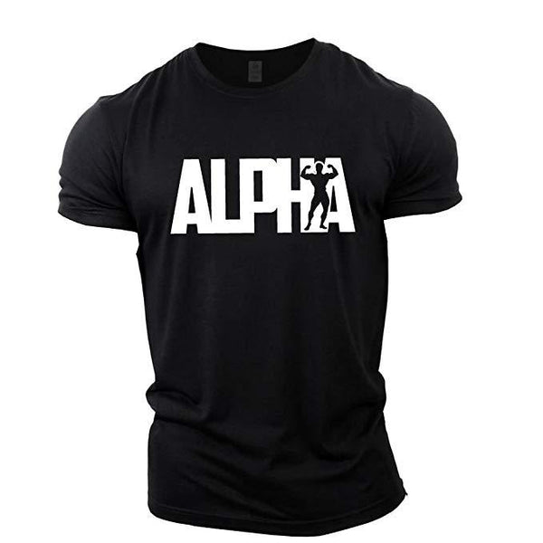 Breathable Letter Alpha T-Shirt