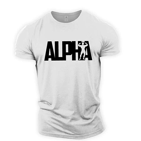 Breathable Letter Alpha T-Shirt