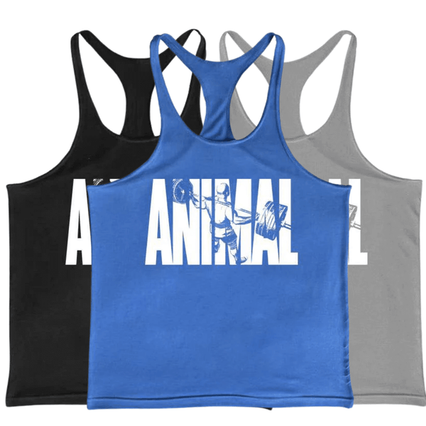 3 Pack ANIMAL Printed Muscle Tank Tops