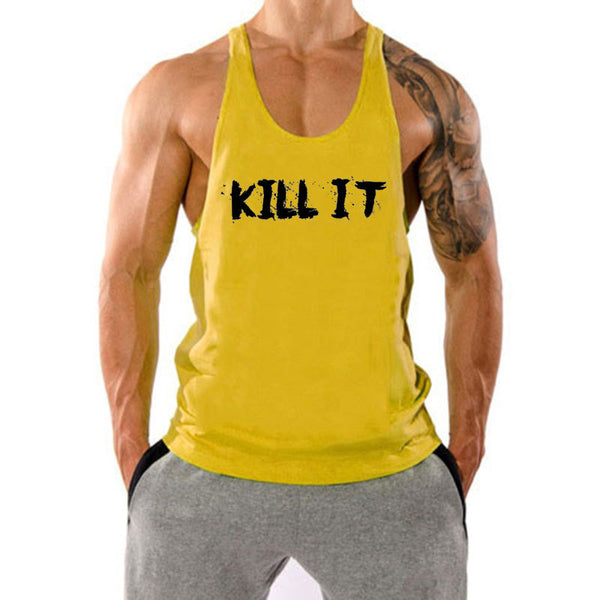 KILL IT Workout Stringer Tank Tops for Men