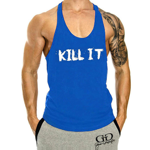 KILL IT Workout Stringer Tank Tops for Men