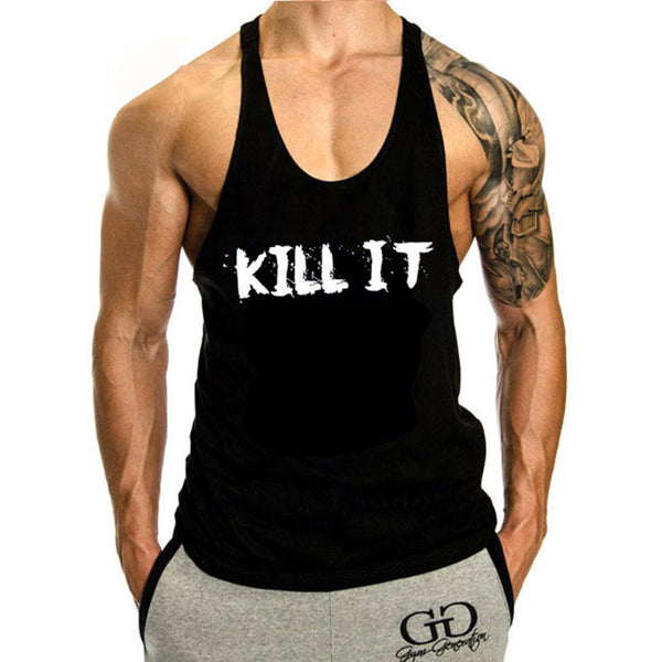 KILL IT Workout Stringer Tank Tops for Men