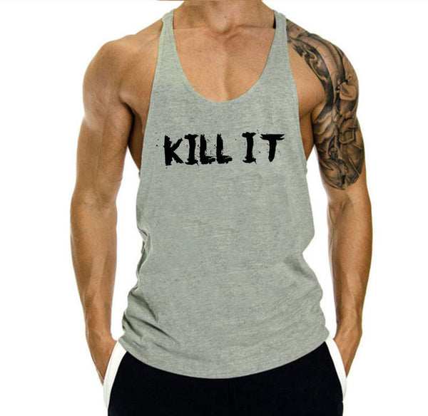 KILL IT Workout Stringer Tank Tops for Men