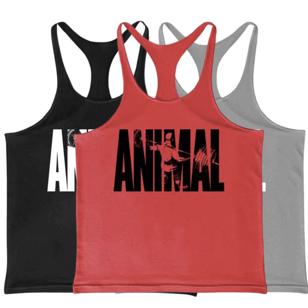 3 Pack ANIMAL Printed Muscle Tank Tops