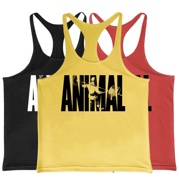 3 Pack ANIMAL Printed Muscle Tank Tops