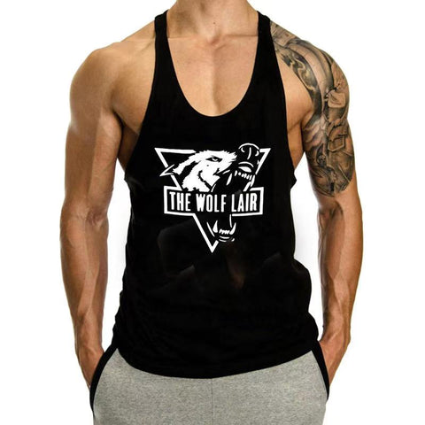 THE WOLF LAIR Printed Workout Tank Tops