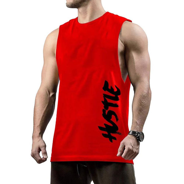 HUSTLE Printed Fashion Tank Tops for Men