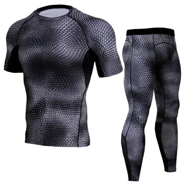 Snake Print Men'S Breathable Quick-Drying Clothes