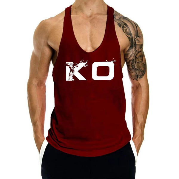 KO Printed Weight Lift Tank Top for Men
