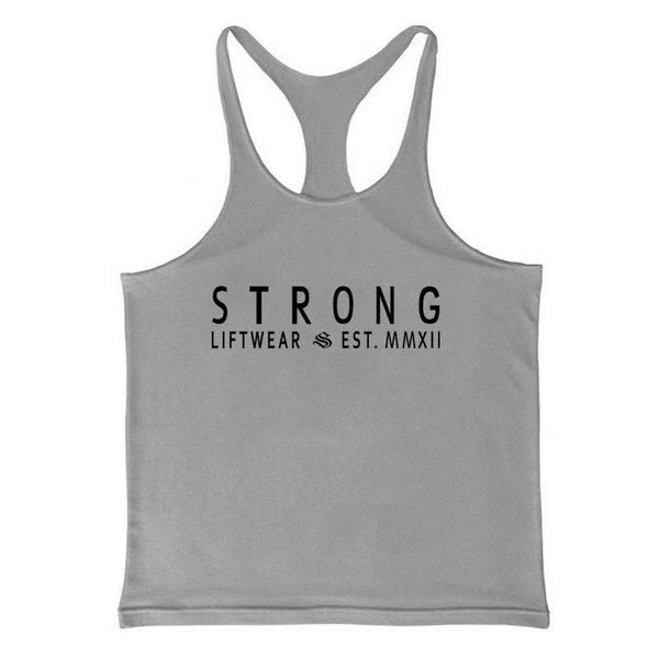 BE STRONG Printed Liftwear Tank Tops