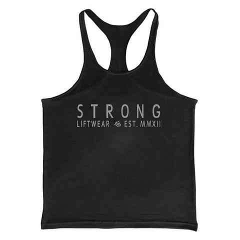 BE STRONG Printed Liftwear Tank Tops