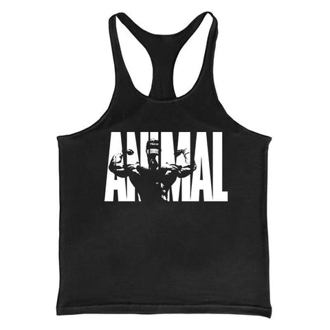 ANIMAL Printed GYM Bodybuilding Stringer Tank Tops