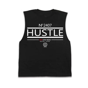 Fashion HUSTLE Printed Fitness Tank Tops