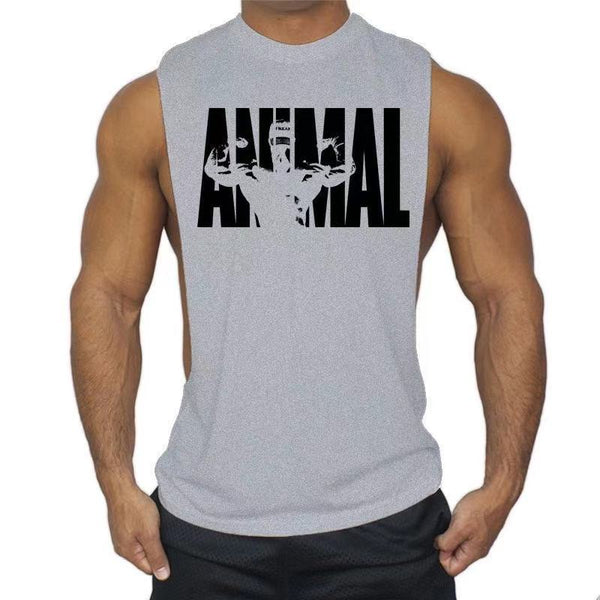 Fashion Animal Printed Fitted Athletic Tank Tops