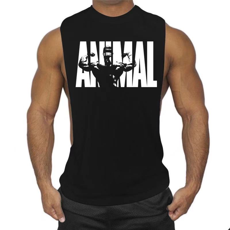 Fashion Animal Printed Fitted Athletic Tank Tops