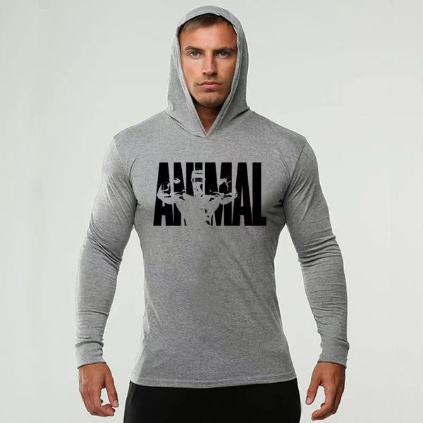 Fitness long-sleeved hooded sweater