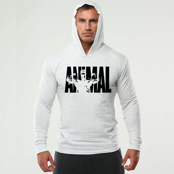 Fitness long-sleeved hooded sweater