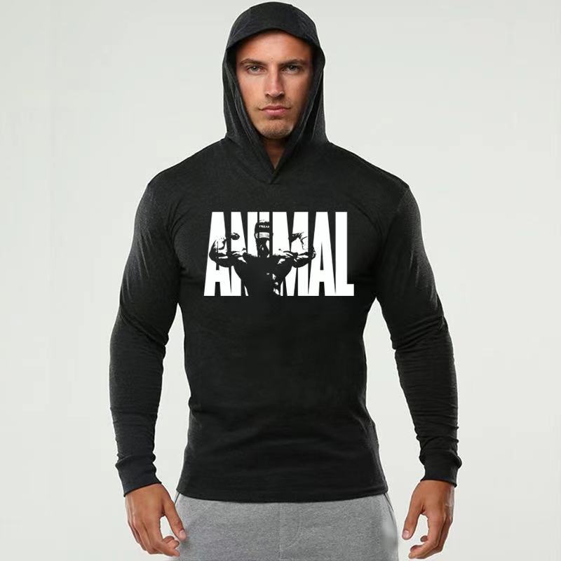 Fitness long-sleeved hooded sweater