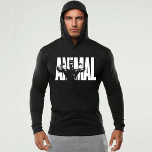 Fitness long-sleeved hooded sweater