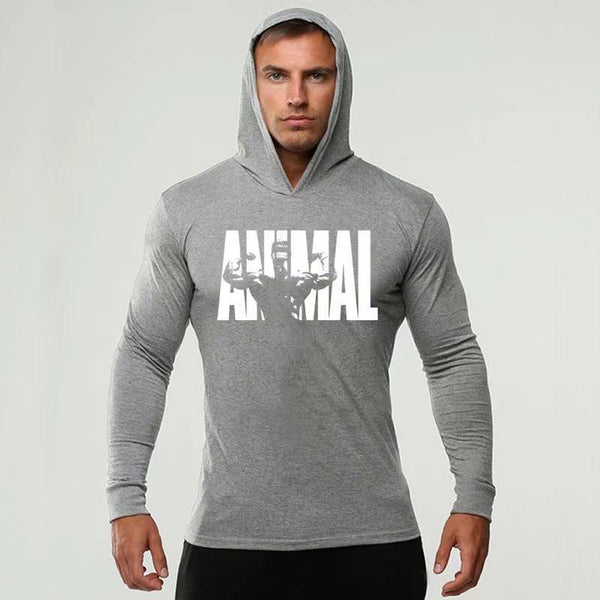 Fitness long-sleeved hooded sweater
