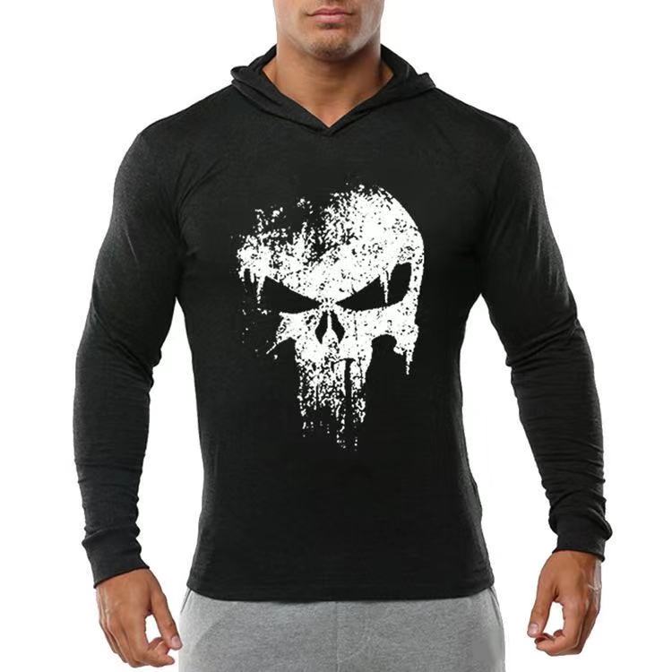 Fitness long-sleeved hooded sweater(HD000)